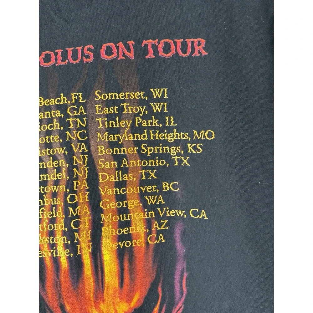 Vintage 90s Slayer Diabolus In Musica Band Tour T Shirt Winterland L Metal